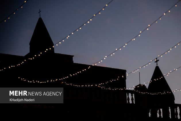 Vank Church, Jolfa district in Iran’s Isfahan decorated for New Year