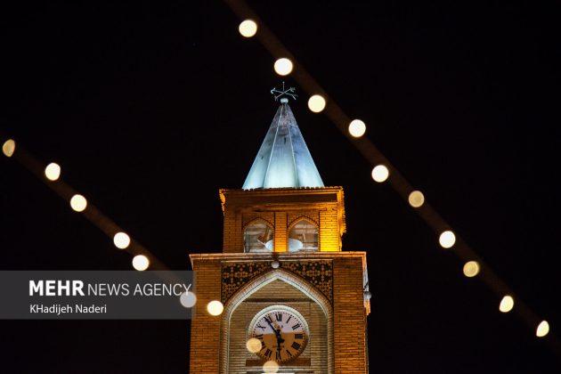 Vank Church, Jolfa district in Iran’s Isfahan decorated for New Year