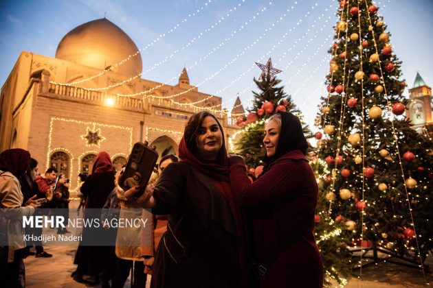 Vank Church, Jolfa district in Iran’s Isfahan decorated for New Year