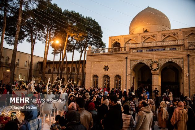 Vank Church, Jolfa district in Iran’s Isfahan decorated for New Year