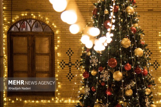 Vank Church, Jolfa district in Iran’s Isfahan decorated for New Year