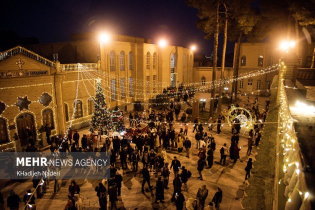 Vank Church, Jolfa district in Iran’s Isfahan decorated for New Year