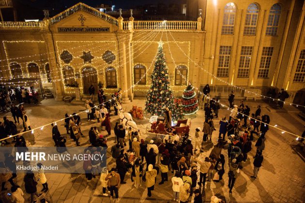 Vank Church, Jolfa district in Iran’s Isfahan decorated for New Year