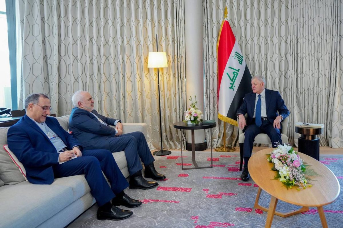 Iranian Vice President Zarif meets Iraqi president at Davos to discuss bilateral ties 1 Iranian Vice President Zarif meets Iraqi president at Davos to discuss bilateral ties