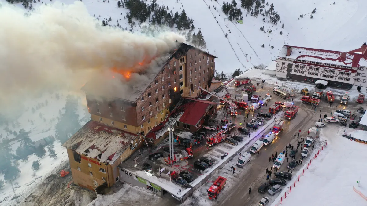 Nine detained in Turkey amid anger over deadly hotel fire