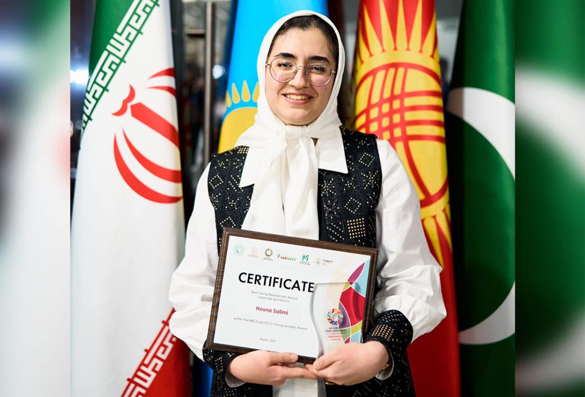 University of Tehran student named BRICS, SCO Young Researcher of the Year