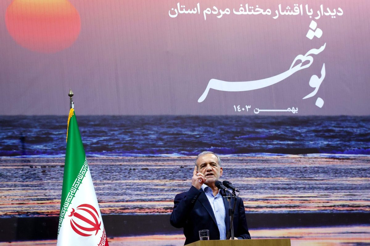 Iran president says Tehran not to back down from any threat