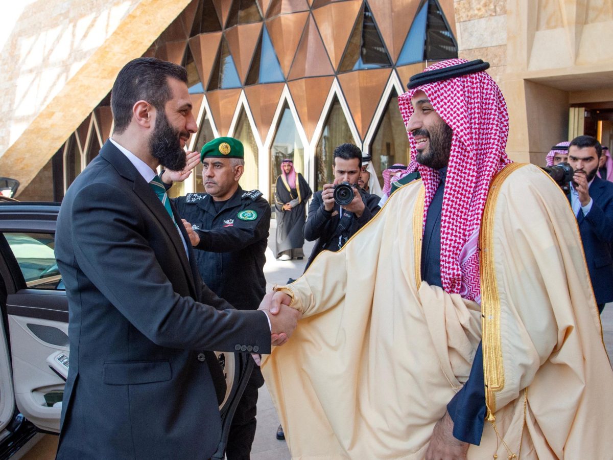 Syria’s new President meets Saudi crown prince in first foreign trip