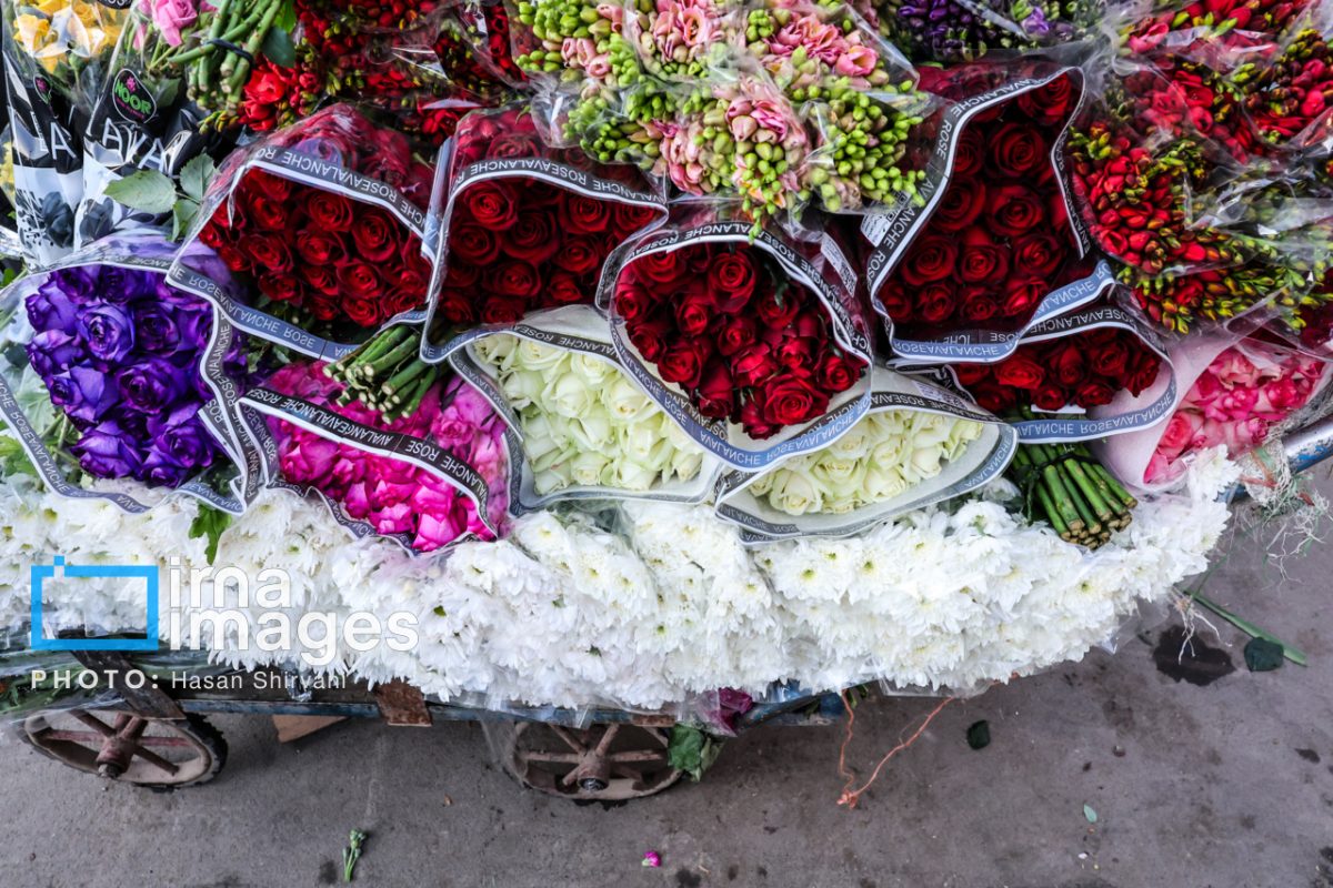 Blooms and cheer: Flower market thrives in Tehran in final days of Persian year