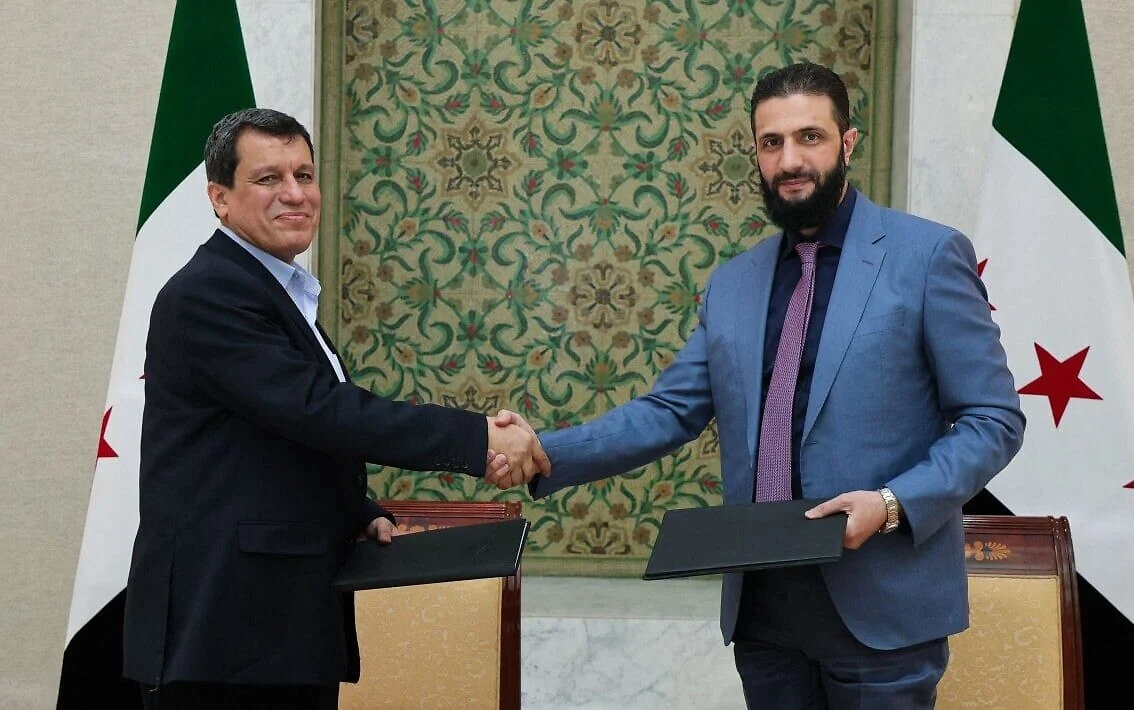 Kurds to merge with Syrian state institutions in landmark agreement