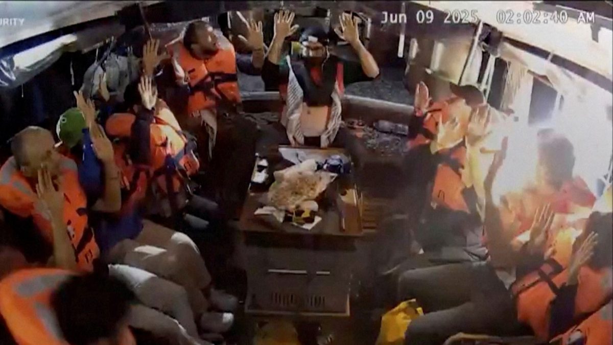 Seized Gaza aid boat Madleen taken to Israeli port