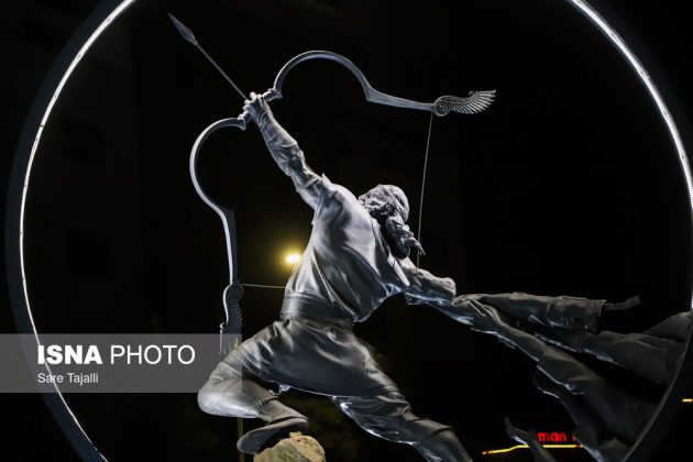 Statue of legendary Persian archer ‘Arash Kamangir’ unveiled in Kerman