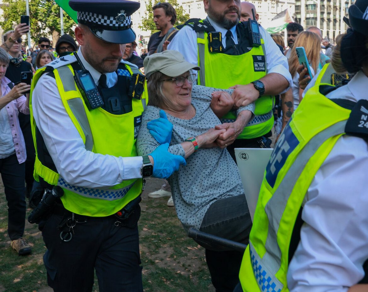 British Police arrest 474 people at protest over Palestine Action ban in London