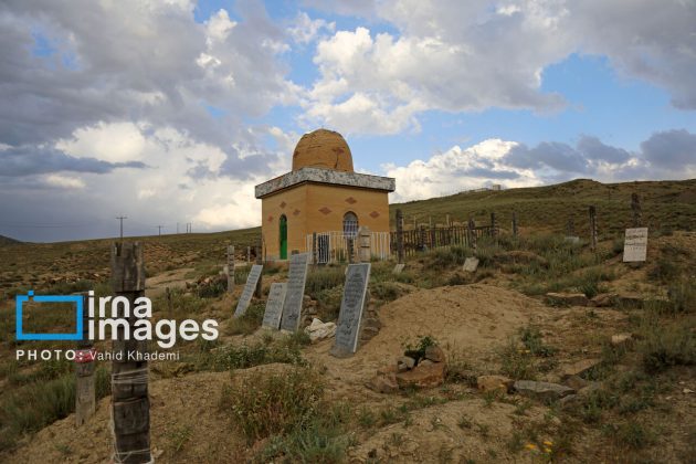 Baghlegh Wooden Cemetery in northeastern Iran                     