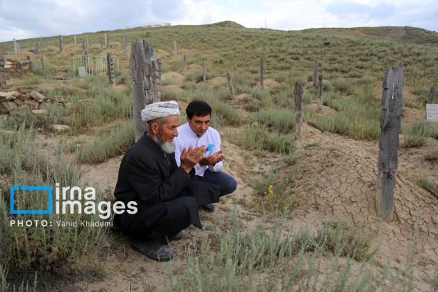 Baghlegh Wooden Cemetery in northeastern Iran                     