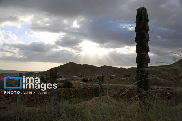 Baghlegh Wooden Cemetery in northeastern Iran                     