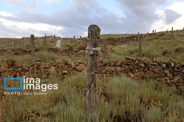 Baghlegh Wooden Cemetery in northeastern Iran                     