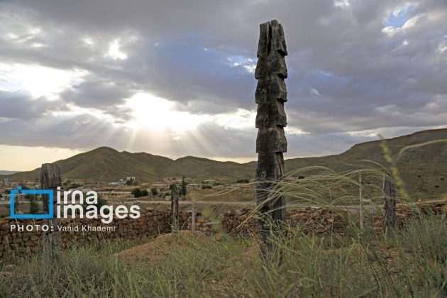 Baghlegh Wooden Cemetery in northeastern Iran                     