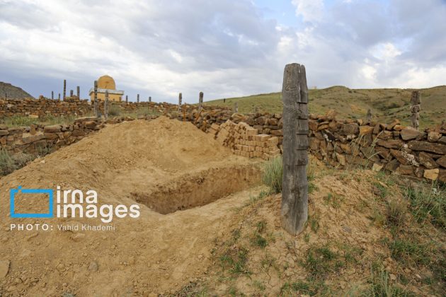 Baghlegh Wooden Cemetery in northeastern Iran                     