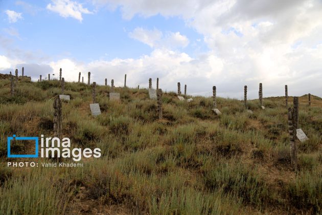Baghlegh Wooden Cemetery in northeastern Iran                     