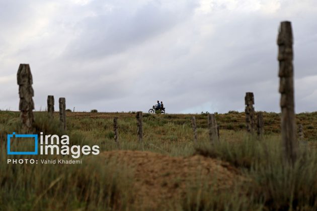 Baghlegh Wooden Cemetery in northeastern Iran                     