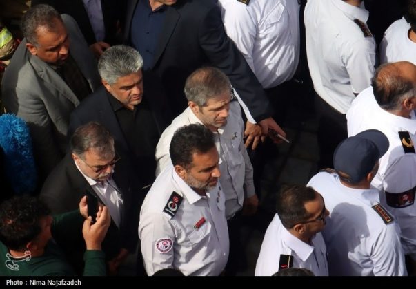 Funeral held in Mashhad for Iranian firefighter killed in line of duty