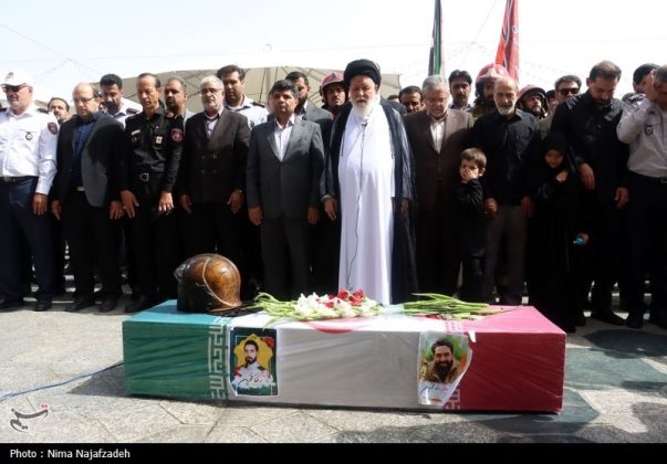 Funeral held in Mashhad for Iranian firefighter killed in line of duty