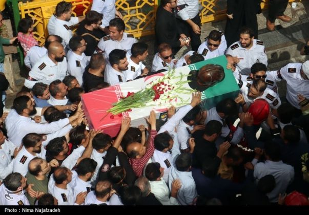 Funeral held in Mashhad for Iranian firefighter killed in line of duty