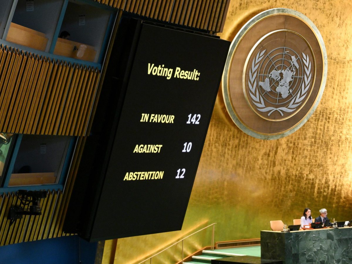 UN General Assembly supports two-state push for Israel and Palestine 1 UN General Assembly supports two-state push for Israel and Palestine