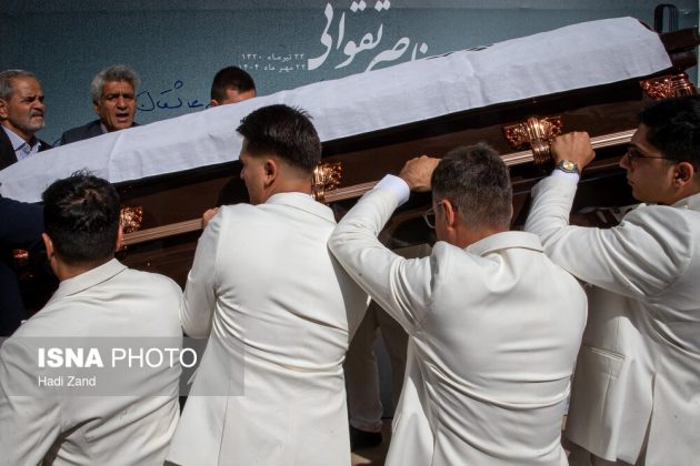 Widely acclaimed Iranian filmmaker Nasser Taghvai laid to rest in Tehran